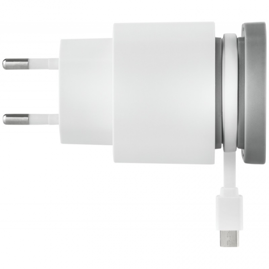 Acme Charger Wall 2 USB & Rolling Micro USB Cable 2.1A 140564 — 2