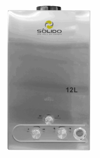 Gas water heater SOLIDO JSD20 S02 1555 12L Nikel — 2