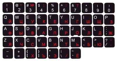 Keyboard stickers