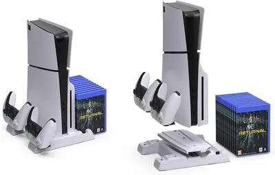 PS5 charging dock with multifunction cooling