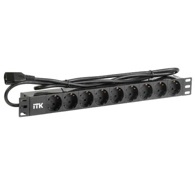 ITK PH22-9D2-P rack mount PDU 9 sockets 1U