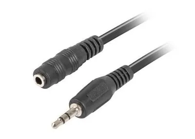 LANBERG CA-MJFJ-10CC-0050-BK STEREO MINIJACK M ->MINIJACK F 5M