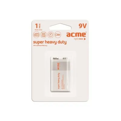 Battery Acme Alkaline Super Heavy Duty 6F22 9V 011152