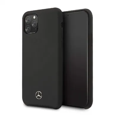 Case CG Mobile Mercedes Liquid Silicon Case MEHCN65SILBK iPhone 11 Pro Max