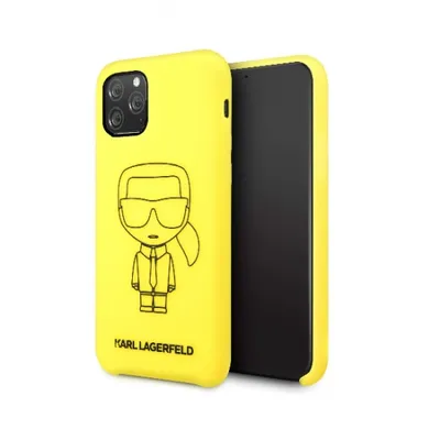 Case CG Mobile Karl Lagerfeld Ikonik Silicone KLHCN65SILFLYE iPhone 11 Pro Max