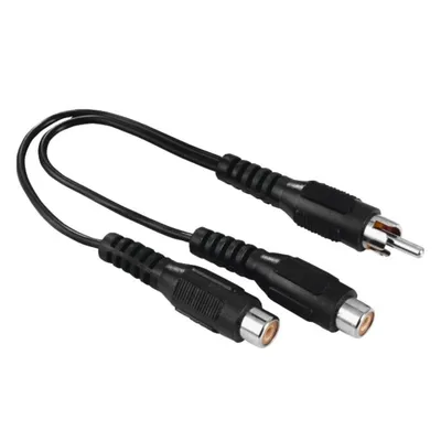 Subwoofer adapter Hama RCA Plug - 2 RCA Sockets 205183