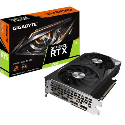Graphics card Gigabyte RTX 3060 WINDFORCE OC 12G GDDR6