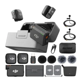 Microphone DJI Mic Mini 2 2 TX 1 Mobile RX Charging Case 2V1 M DJI-MIC200M-2V1