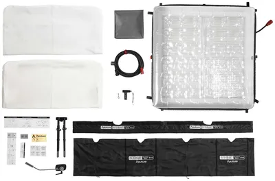 LED and clear softbox kit APUTURE Infinimat Led & Clear Softbox Pack 4x4