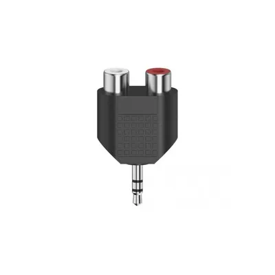 Short audio adapter Hama 3.5 mm Jack socket stereo - 2 x RCA socket 205187