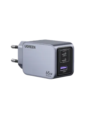 Charger UGREEN Nexode Pro Charger EU 220V two USB-C and one USB-A 5V 65Wt Charger 10335 65W