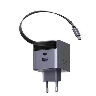 Power adapter UGREEN GaN Fast Charger with Retractable 65822 45W