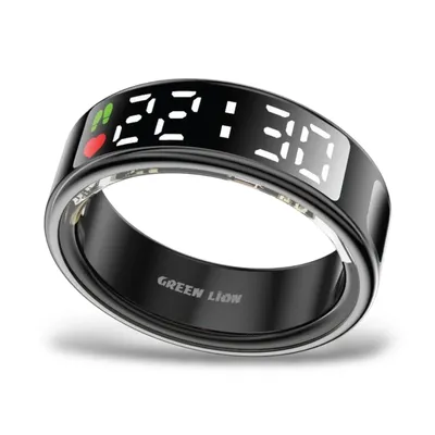 Lion Smart Ring With Charging Case Size 11