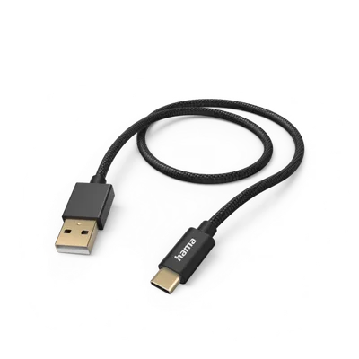 Fabric charging cable USB-A to USB-C Nylon Hama 201545