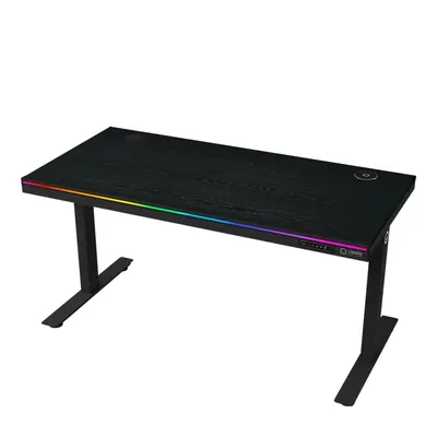 Gaming pc desk LORGAR Pro DP80W Dual-Motor Wrls.Charger RGB Melamine LRG-DP80W