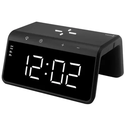 Wireless charging clock Evelatus WCC01BK