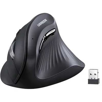 Vertical wireless mouse UGREEN 25444 Bluetooth 5.0+ 4000 DPI Max Ergonomic Mouse with 5 Buttons