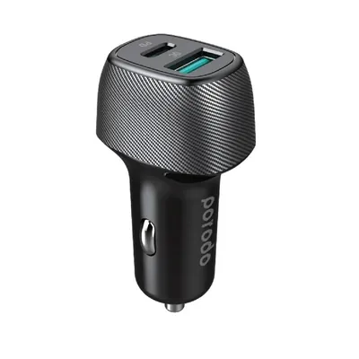 Car charger Porodo Dual Port with Lightning Cable