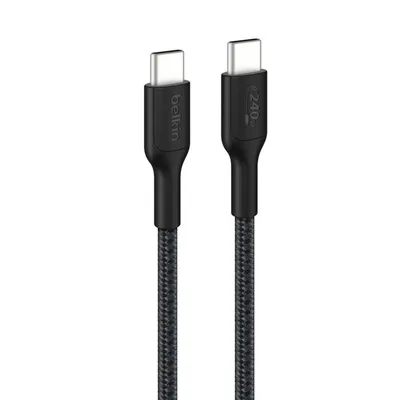 USB-C-ից USB-C 240W հյուսված մալուխ Belkin CAB025HQ2MBK