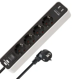 Brennenstuhl Ecolor with USB-charger 1.5m