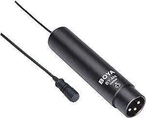 XLR lapel microphone BOYA BY-M4C for DSLR and camcorders