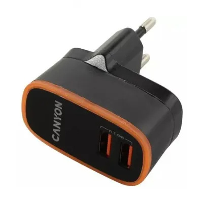 Universal wall charger 2xUSB 2.1A Canyon CNE-CHA02B