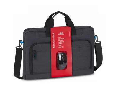 Bag for notebook RIVACASE 8058 Regent 17 WIRELESS MOUSE