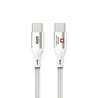 Swiss Military USB-C to USB-C Cable SM-CB-CC60W- -WHI