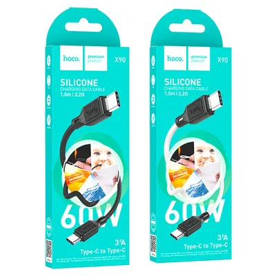 Charging cable Hoco Type-c to Type-c 60W x90