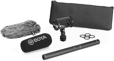 BOYA BY-PVM3000S XLR shotgun microphone for DSLR and camcorders