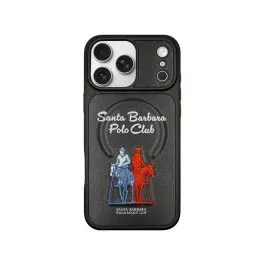 Case iPhone 17 Pro Max Santa Barbara Polo & Racquet Club Leather Questa Series Embroidery Magsafe