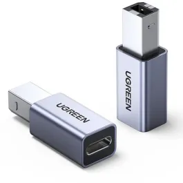 USB 2.0 USB-C F to USB2.0 B M ադապտեր Aluminium Case UGREEN 20120