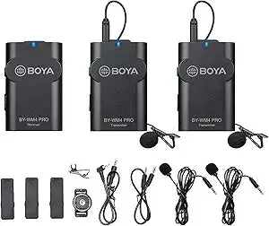 Wireless microphone kit BOYA BY-WM4 PRO-K2 2.4GHZ for iPhone