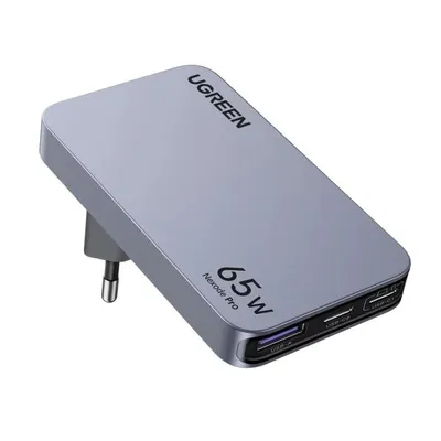 Fast charger UGREEN Nexode GaN Pro 3-Port Ultra-Slim USB-A 2*USB-C 25356 65W