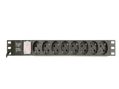 Rack-mount PDU Gembird EG-PDU-014-C14 8 sockets 1U