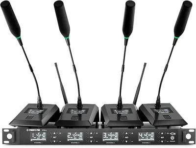 Wireless conference microphone system Phenyx Pro PTC-4--EU with 4 gooseneck microphones