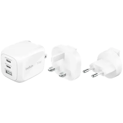 Power adapter BELKIN Power Adapter 3*USB USB-C USB Type-A 70W