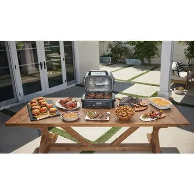 Electric grill and smoker NINJA OG850EU Electric BBQ Grill & Smoker Pro XL 11in1 6L