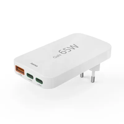 Fast charger Hama Fast Charger 2x USB-C 1x USB-A Flat Mini Charger 201976 65W