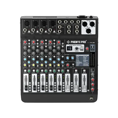 Phenyx Pro PTL-600-EU 6 Channel Audio Mixer w 16 DSP Effects