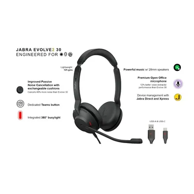 Jabra Evolve 2 30 USB C 23089-989-979