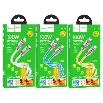 Charging cable Hoco type-c to type-c U113 100W