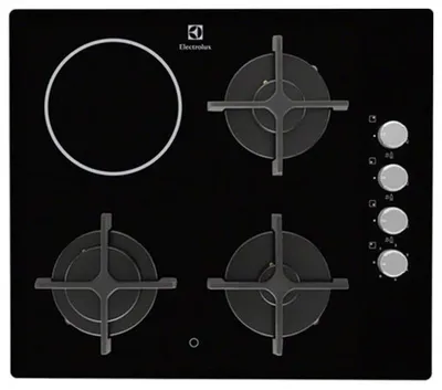 Built-in combination glass gas cooktop Electrolux EGE6182NOK