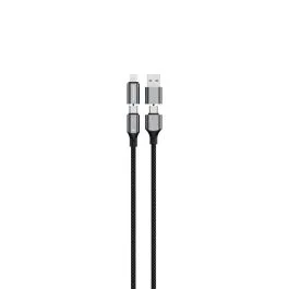 Charging cable Powerology 4-In-1 Charging & Data Transfer Cable PWMHZA240W 240W