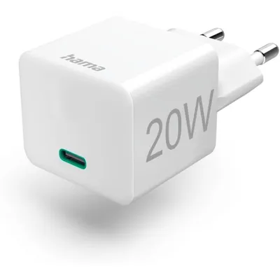 Fast charger Hama Fast Charger USB-A to USB-C Super-Mini Charger PD 201980 20W