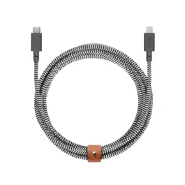 Cable NATIVE UNION Belt Cable USB-C to Lightning Zebra