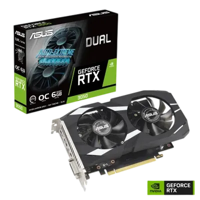 Dual GeForce RTX 3050 GDDR6 OC 90YV0K60 90YV0K60-M0NA00