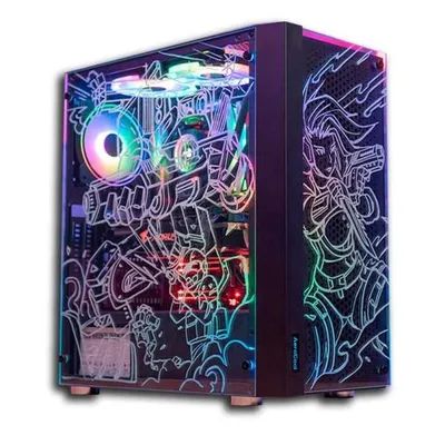 Computer case AeroCool Skribble-G-BK-v1