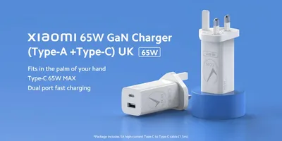 Charger Xiaomi Gan Charger Type-C 65Wt AD652GEU BHR5515GL 220V to USB-C 5V 65Wt Charger