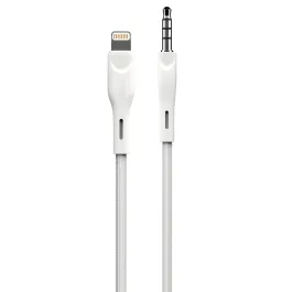 Charging cord Lion Audio Cable Braided Lightning to 3.5mm Cable 2.4A GN35CIPH2WH BK
